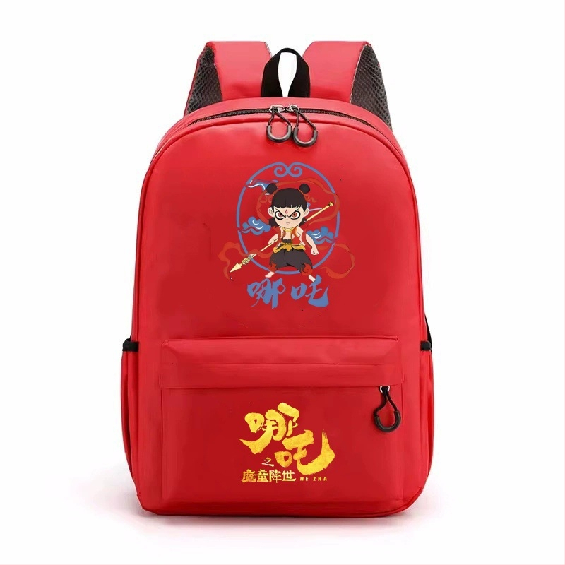 Magic Boy Zha Er Third Prince`i koolikott Cartoon Poiste ja tüdrukute seljakott noortele trükitud seljakott suure mahutavusega kott