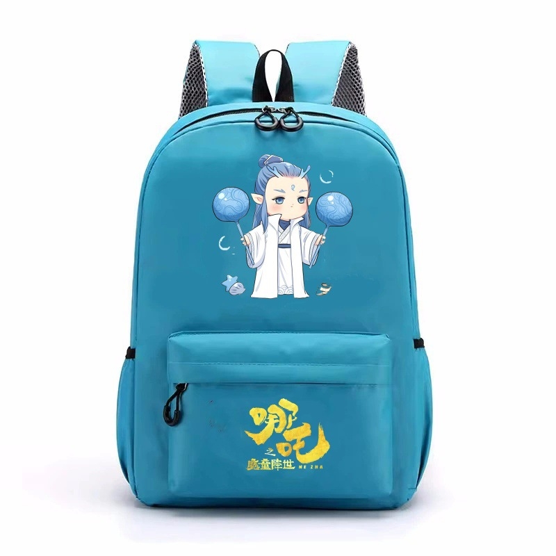 Magic Boy Zha Er Third Prince`i koolikott Cartoon Poiste ja tüdrukute seljakott noortele trükitud seljakott suure mahutavusega kott