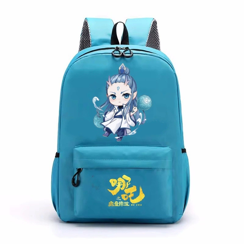 Magic Boy Zha Er Third Prince`i koolikott Cartoon Poiste ja tüdrukute seljakott noortele trükitud seljakott suure mahutavusega kott