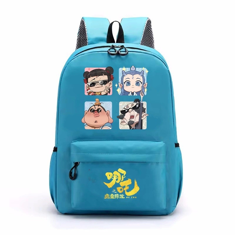 Magic Boy Zha Er Third Prince`i koolikott Cartoon Poiste ja tüdrukute seljakott noortele trükitud seljakott suure mahutavusega kott