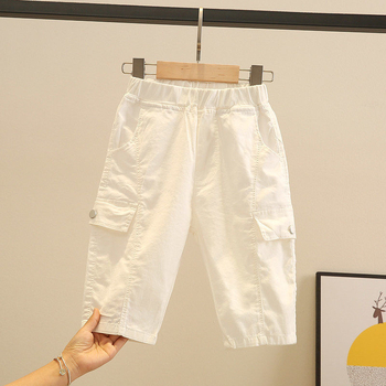 Poiste suvepüksid, laste 2025. aasta uued lääne stiilis õhukesed vabaaja keskmise pikkusega püksid, suvised lühikesteks püksteks mõeldud trendikad püksid