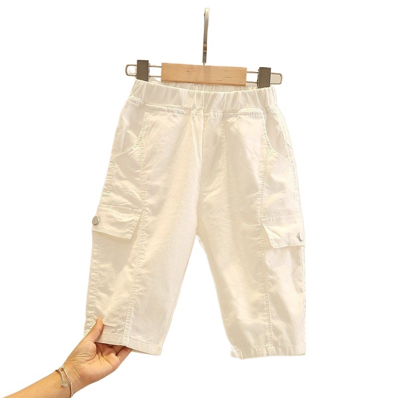 Poiste suvepüksid, laste 2025. aasta uued lääne stiilis õhukesed vabaaja keskmise pikkusega püksid, suvised lühikesteks püksteks mõeldud trendikad püksid