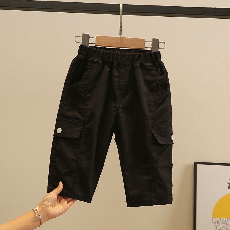 Poiste suvepüksid, laste 2025. aasta uued lääne stiilis õhukesed vabaaja keskmise pikkusega püksid, suvised lühikesteks püksteks mõeldud trendikad püksid