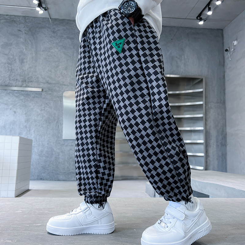 Jesenske i zimske nove dječje široke vanjske hlače za nošenje toplih ležernih hlača za male i srednje dječake i djevojčice, olovke s debelim nogavicama