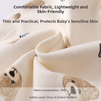 Ολόσωμα ρούχα για νεογέννητα για άνδρες και γυναίκες, βρεφικά ρούχα μερικής ραφής με βέλκρο, βαμβακερά, χωρίς κόκαλα, κατηγορία τεσσάρων εποχών, ρούχα για αναρρίχηση μοναχών.