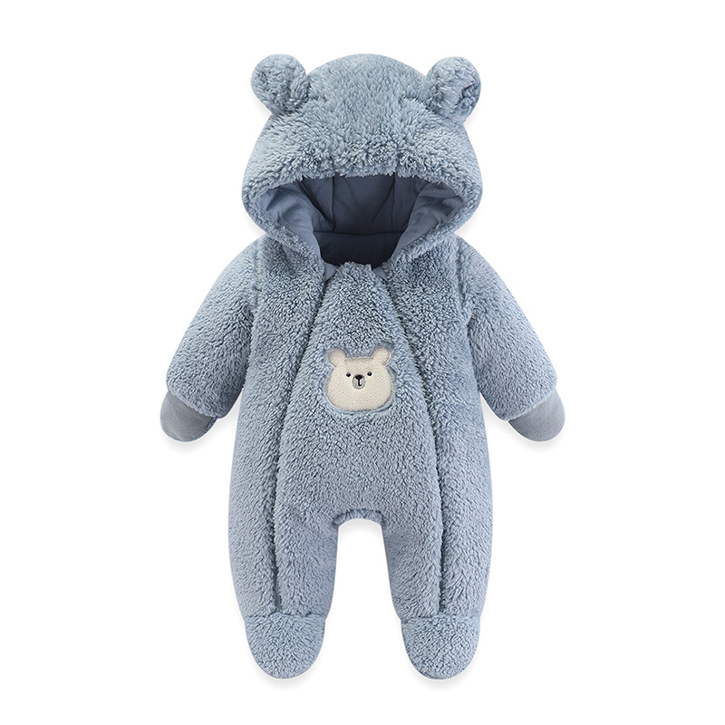 Zimski kombinezon za bebe, izvoz, zadebljani pamučni kaput, bodi za novorođenče, jesensko i zimsko odijelo za dojenčad, odjeća za izlaske