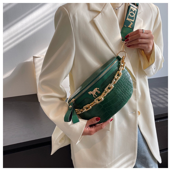 Moteriškas krepšys su krokodilo raštu, madingas ir stilingas krepšys per petį, kasdieniškas ir paprastas moteriškas krepšys, platus pečių dirželis su grandinėle per petį