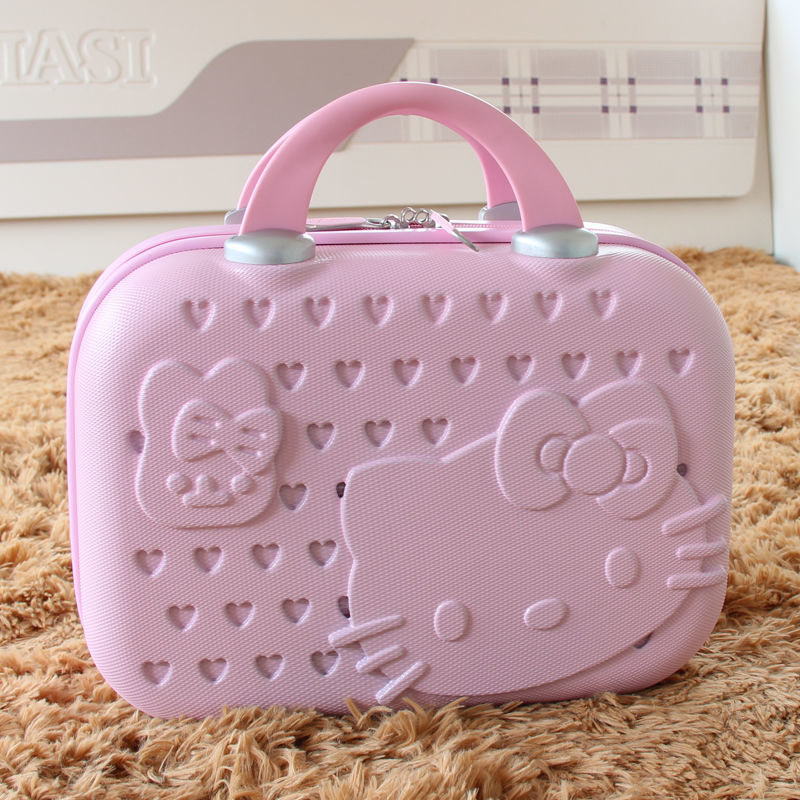 K stila cute multfilmas kaķa kosmētikas maciņš 14 collu čemodāns mazs čemodāns ceļojumu rokas kaste vairumtirdzniecības suvenīrs