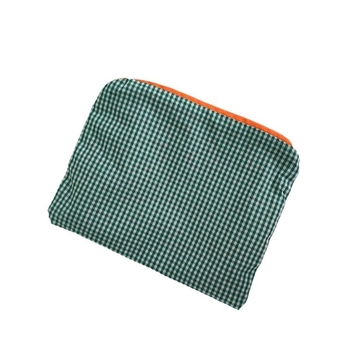 Klassikaline väike ruuduline kosmeetikakott, kaasaskantav, kaasaskantav retro kontrastvärvi kirjatarvete kott, suure mahutavusega multifunktsionaalne pinal