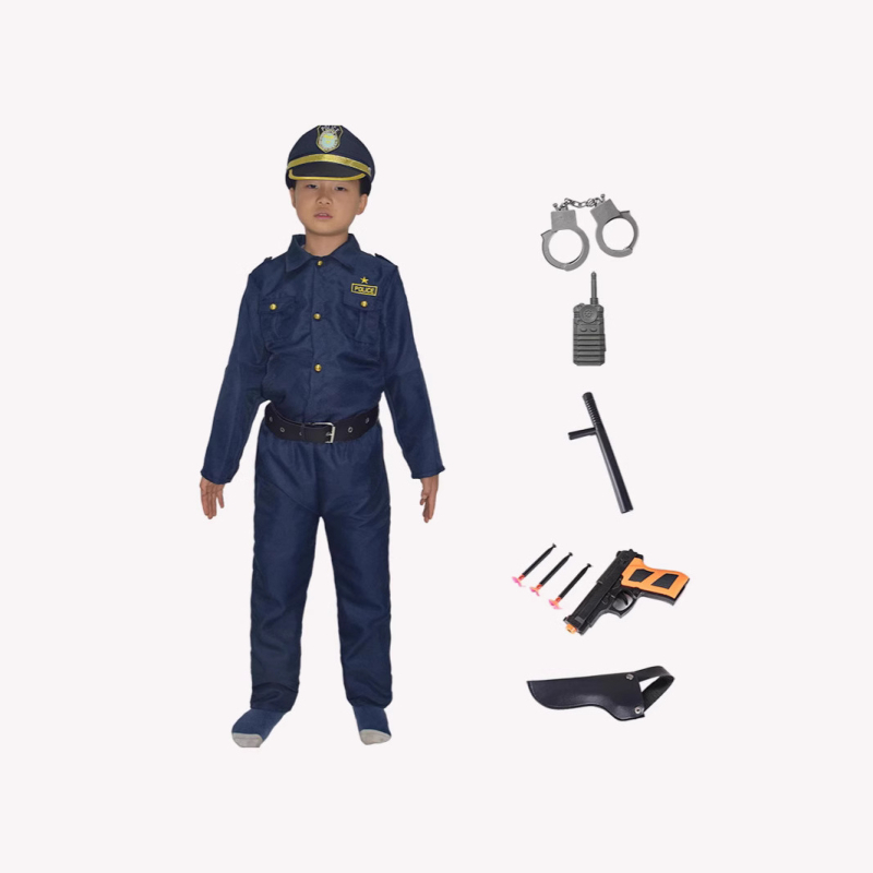 Halloweeni kostüüm lastele politsei kostüüm cosplay cosplay kostüümi näitamise kleidi peokostüüm