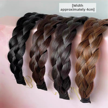 Platintas „Fishbone“ kasos perukas, moteriška keturių sruogų kasa, vieno susukimo plaukų segtukas, galvos apdangalas, raudoni spaudžiami plaukų aksesuarai.