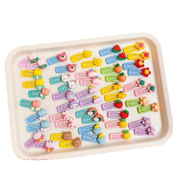 100 vnt. pakuotė ~ Mini segtukai, raudoni, purtomi, vaikiški kirpčiukai, nulūžę plaukai, maži segtukai, dovanų kioskas, kuriame parduodami segtukai