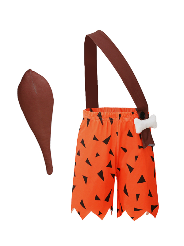 Îmbrăcăminte de vară pentru copii, pentru băieți și fete, pantaloni scurți cu model geometric și curea de umăr de Halloween