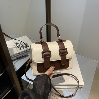 Geantă de mână Cambridge cu textură de înaltă calitate, geantă de mână pentru femei, geantă de mână în stil universitar dulce, geantă de mână Instagram, geantă mică pătrată, geantă crossbody