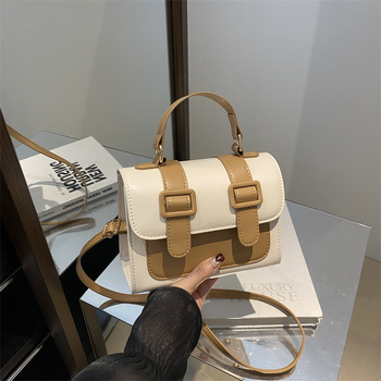 Geantă de mână Cambridge cu textură de înaltă calitate, geantă de mână pentru femei, geantă de mână în stil universitar dulce, geantă de mână Instagram, geantă mică pătrată, geantă crossbody