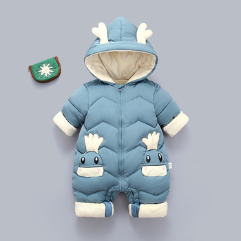 Ολόσωμη φόρμα μωρού Μπουφάν με επένδυση από πούπουλο και βαμβάκι Χειμερινά ρούχα Ρούχα αναρρίχησης Ha-Yi Ανδρικό και Γυναικείο κοστούμι Νεογέννητο μωρό για έξοδο Ρούχα για κράτημα
