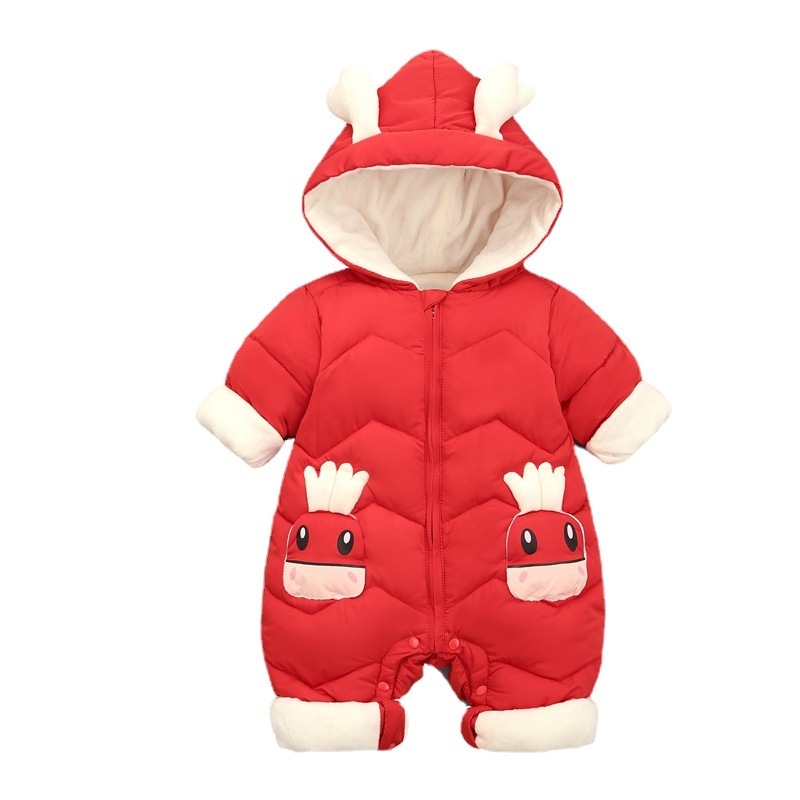Salopă pentru bebeluși, jachetă cu bumbac și puf, îmbrăcăminte de iarnă, îmbrăcăminte pentru alpinism, costum Ha-Yi pentru bărbați și femei, pentru nou-născuți, pentru ieșit în casă, pentru a ține haine în brațe
