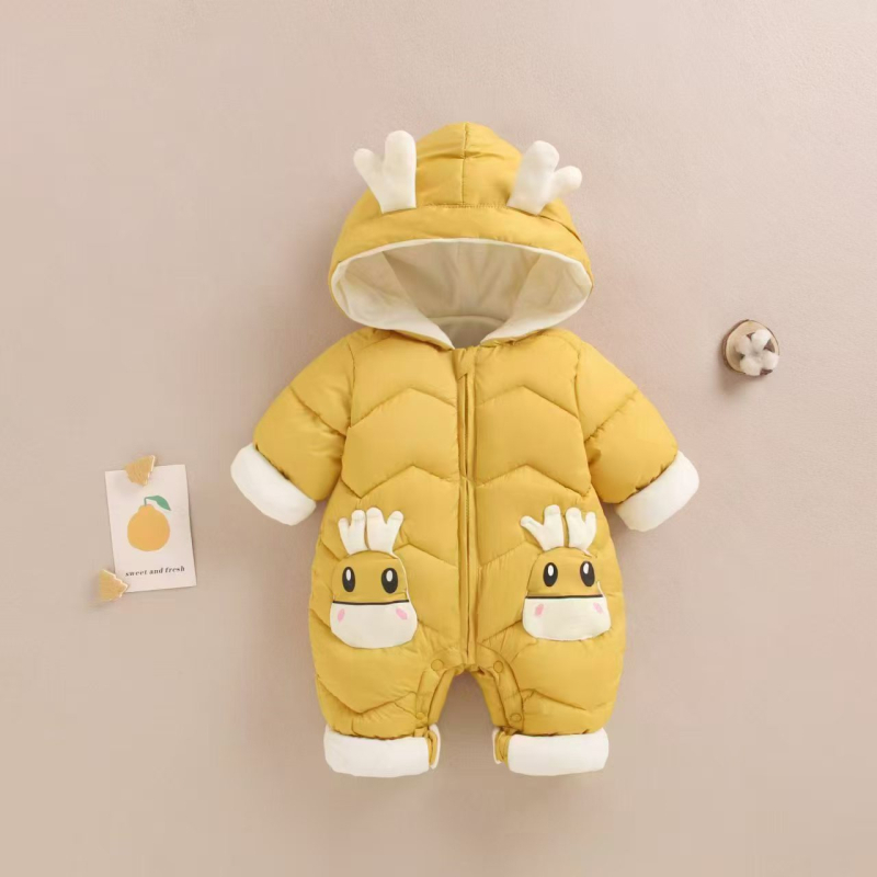 Salopă pentru bebeluși, jachetă cu bumbac și puf, îmbrăcăminte de iarnă, îmbrăcăminte pentru alpinism, costum Ha-Yi pentru bărbați și femei, pentru nou-născuți, pentru ieșit în casă, pentru a ține haine în brațe