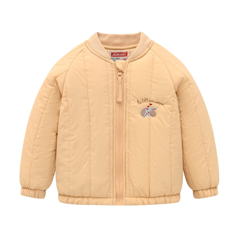 Jesenska i zimska nova vezena dječja crtana jakna u korejskom stilu s flisom, slatka modna višenamjenska jakna s pamučnom podstavom