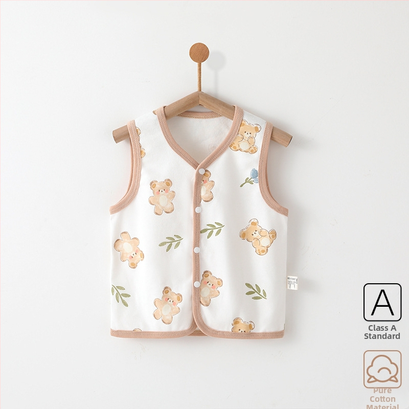 Beebivest A-klassi ülerõivas kevadeks ja sügiseks. Puhast puuvillast beebivest sügiseks väljas käimiseks.