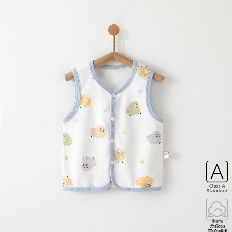 Beebivest A-klassi ülerõivas kevadeks ja sügiseks. Puhast puuvillast beebivest sügiseks väljas käimiseks.