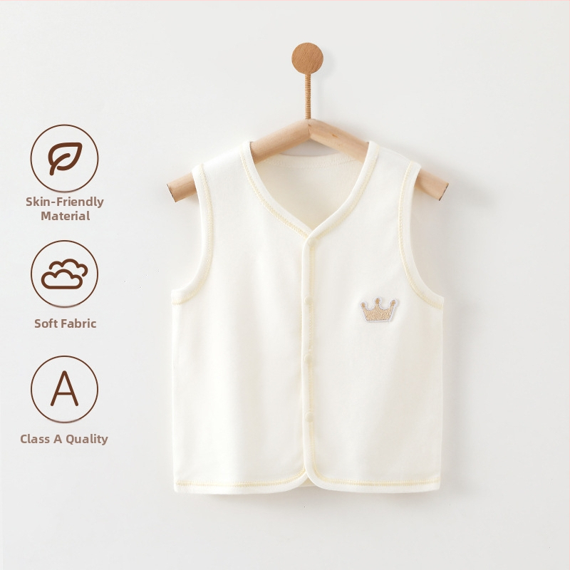 Beebivest A-klassi ülerõivas kevadeks ja sügiseks. Puhast puuvillast beebivest sügiseks väljas käimiseks.