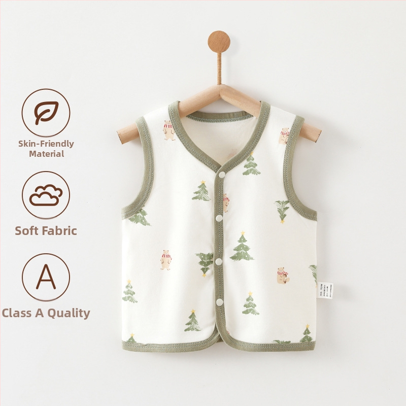 Beebivest A-klassi ülerõivas kevadeks ja sügiseks. Puhast puuvillast beebivest sügiseks väljas käimiseks.