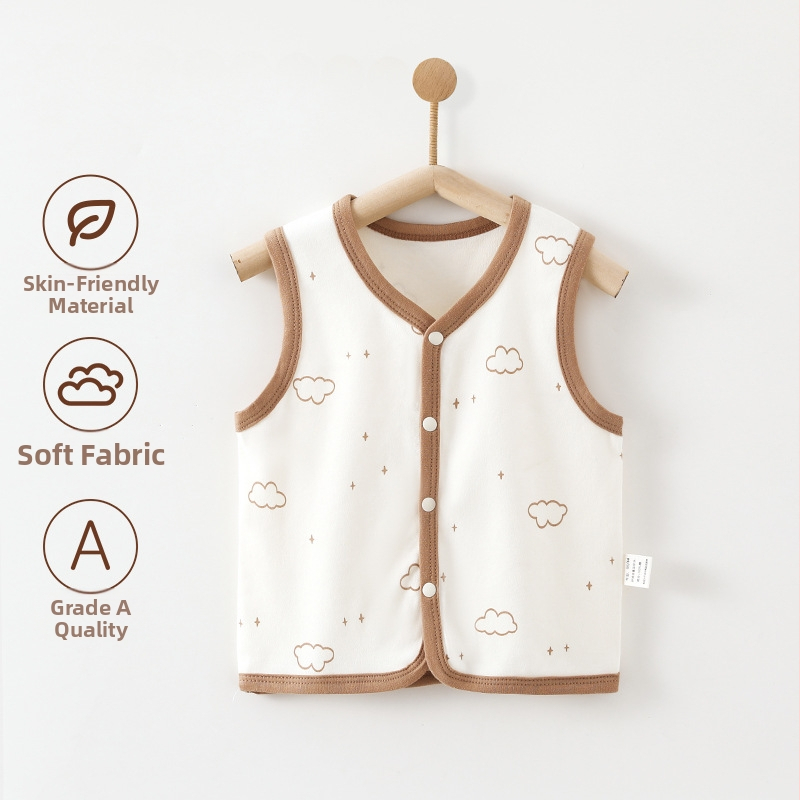 Beebivest A-klassi ülerõivas kevadeks ja sügiseks. Puhast puuvillast beebivest sügiseks väljas käimiseks.