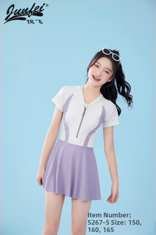 Vaikiški maudymosi kostiumėliai madingi mergaitėms su perimetru ir didelėms mergaitėms su perimetru ir ilgomis rankovėmis, apsaugantis nuo saulės, animacinių filmukų maudymosi kostiumėlis