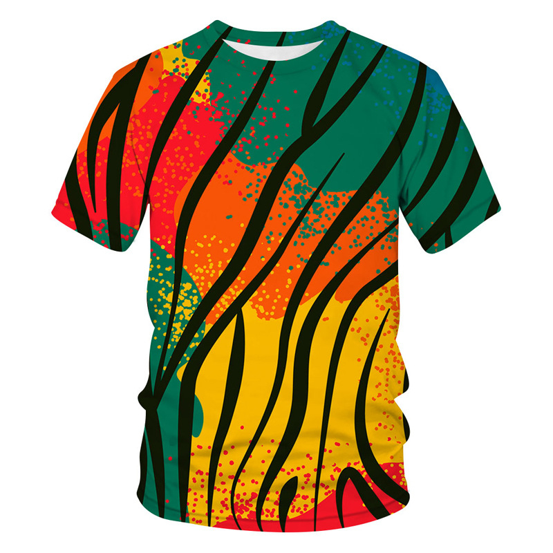 Ljetna majica s novim uzorkom, ležerna, kratkih rukava za muškarce, ulična odjeća, majica s 3D digitalnim printom i morskim životom