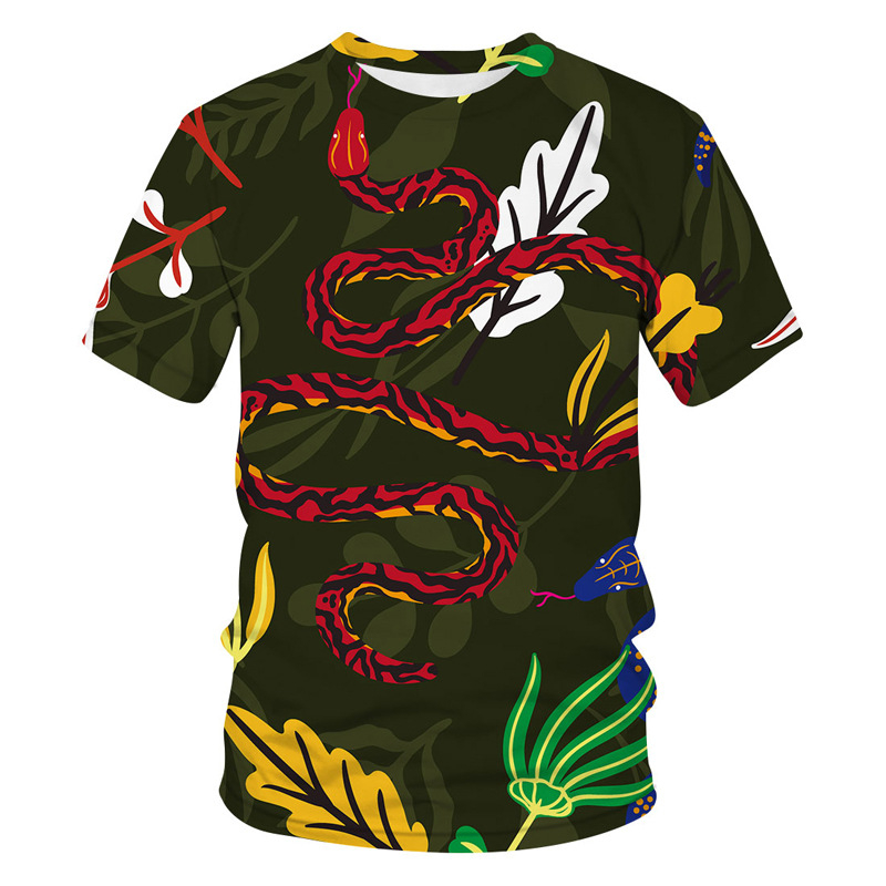 Ljetna majica s novim uzorkom, ležerna, kratkih rukava za muškarce, ulična odjeća, majica s 3D digitalnim printom i morskim životom