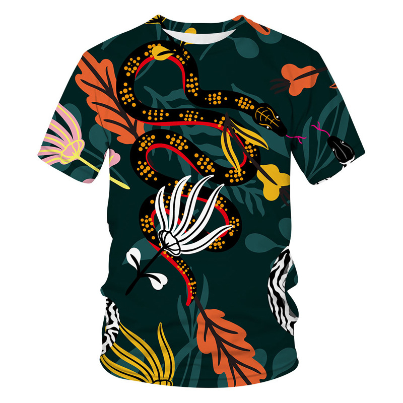 Ljetna majica s novim uzorkom, ležerna, kratkih rukava za muškarce, ulična odjeća, majica s 3D digitalnim printom i morskim životom