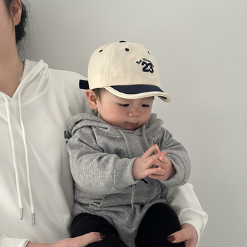Dječja kapa, proljetna i jesenska šilterica, K-stil, jednostavna i elegantna bejzbolska kapa, putni vizir za dojenčad i malu djecu, kapa za zaštitu od sunca