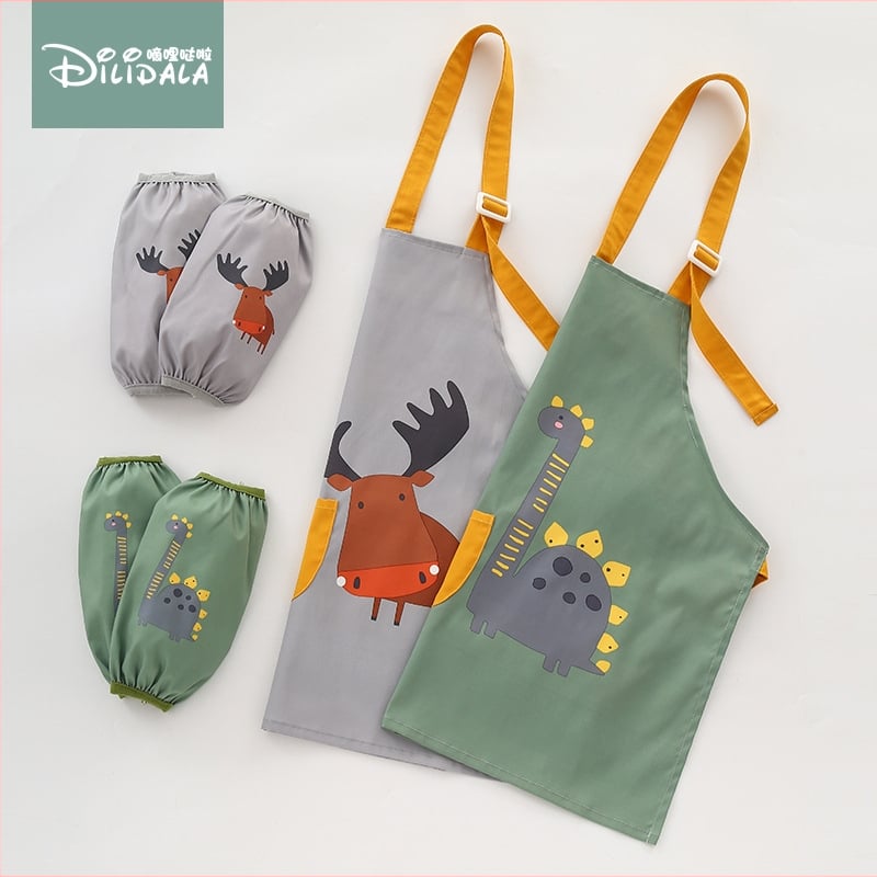 Veekindel beebipõll poistele ja lastele, maalimisriided, määrdumisvastased värvimisriided tüdrukutele, tagurpidi riietumine, ainult kunstiüliõpilastele