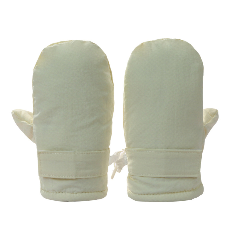 Vaikiškos rudens ir žiemos vienspalvės pirštinės, šiltos žieminės kūdikių pirštinės, aksominės, paminkštintos, antifrizinės slidinėjimo pirštinės