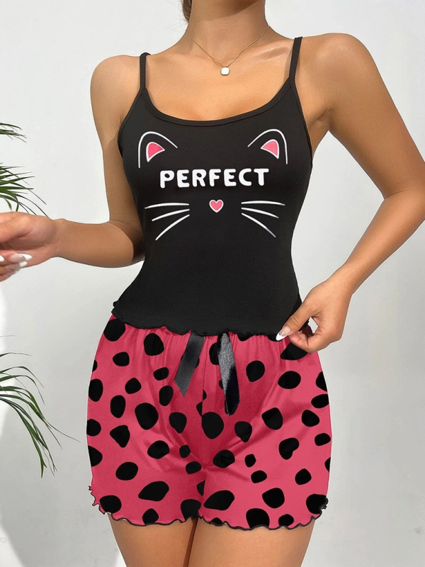 2024 m. naujos tarpvalstybinės seksualios pižamos vasarinėms moterims be rankovių, šortai namams, kostiumas iš pieno šilko