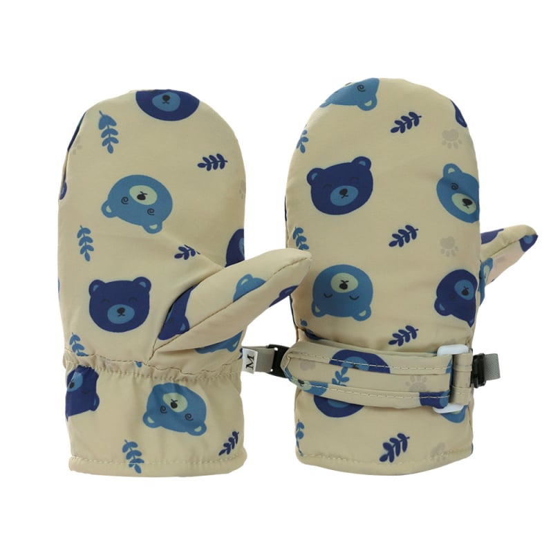 Naujos, greitai džiūstančios, vandeniui atsparios, šiltos, žieminės, kūdikių slidinėjimo pirštinės, didmeninė prekyba.