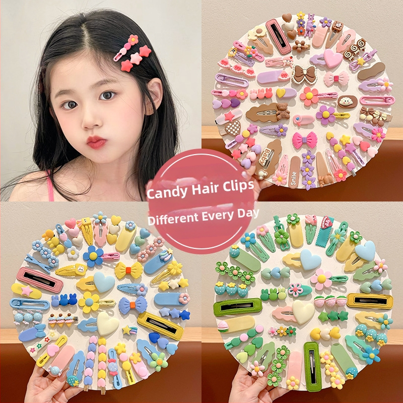 Vaikiški saldainių segtukai, segtukai mergaitėms, nulaužti plaukai, šoninė segtukas, mergaitėms, 2025 m. naujo stiliaus kirpčiukai, segtukas kūdikio galvos apdangalui