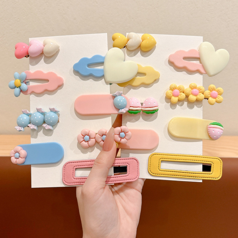 Vaikiški saldainių segtukai, segtukai mergaitėms, nulaužti plaukai, šoninė segtukas, mergaitėms, 2025 m. naujo stiliaus kirpčiukai, segtukas kūdikio galvos apdangalui