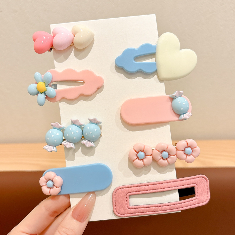 Vaikiški saldainių segtukai, segtukai mergaitėms, nulaužti plaukai, šoninė segtukas, mergaitėms, 2025 m. naujo stiliaus kirpčiukai, segtukas kūdikio galvos apdangalui