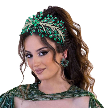 Euroopa ja Ameerika uus käsitööna valminud rhinestones juuksepael pruudi peakate pulmaetenduse peo juukseaksessuaarid juuksekroon DZ267