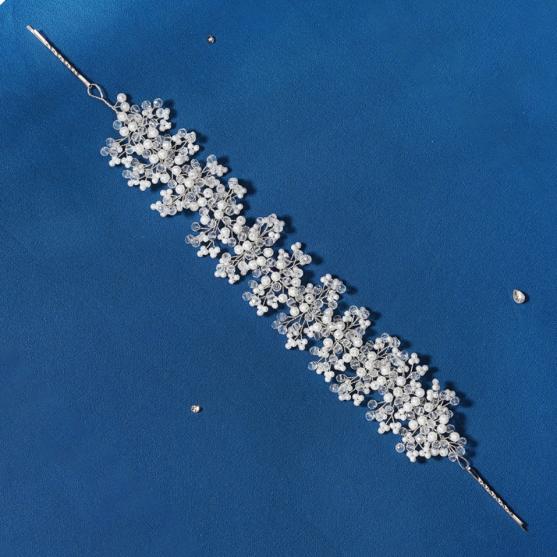 Piiriülesed uued pruudi peakatted, luksuslikud rasked käsitööna valminud kristallist juuksepaelad, pulmakleit, juuksepidu kleidi aksessuaarid