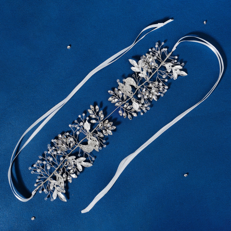 Piiriülesed uued pruudi peakatted, luksuslikud rasked käsitööna valminud kristallist juuksepaelad, pulmakleit, juuksepidu kleidi aksessuaarid