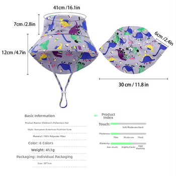 Prekogranični proljetni i ljetni europski i američki šešir za sunce za djecu, zaštita od sunca na otvorenom, zaštita vrata, Amazon novi anti-UV šešir za sunce