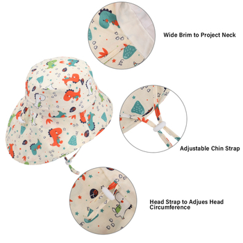 Prekogranični proljetni i ljetni europski i američki šešir za sunce za djecu, zaštita od sunca na otvorenom, zaštita vrata, Amazon novi anti-UV šešir za sunce