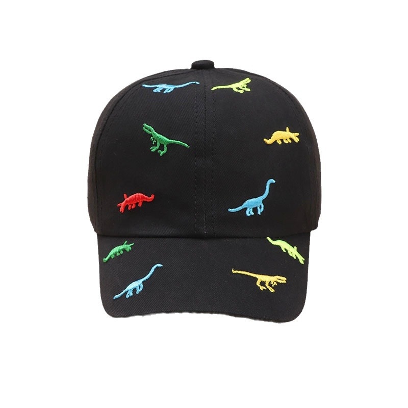 Παιδικό καπέλο κεντήματος κινουμένων σχεδίων μπέιζμπολ καπέλο all-match άνοιξη και καλοκαίρι κέντημα δεινόσαυρος πάπια γλώσσα Κορεάτικο αγόρια και κορίτσια καπέλο ηλίου