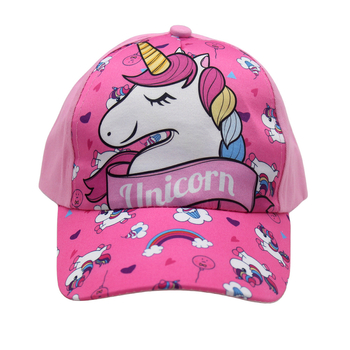 Παιδικό καπέλο μπέιζμπολ με διασυνοριακό σχέδιο μονόκερου για αγόρια και κορίτσια για υπαίθρια ταξίδια, ευέλικτο αντηλιακό καπέλο με κορυφή