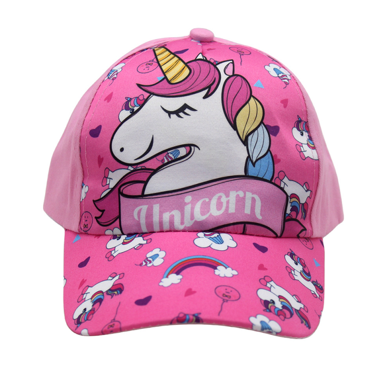 Παιδικό καπέλο μπέιζμπολ με διασυνοριακό σχέδιο μονόκερου για αγόρια και κορίτσια για υπαίθρια ταξίδια, ευέλικτο αντηλιακό καπέλο με κορυφή
