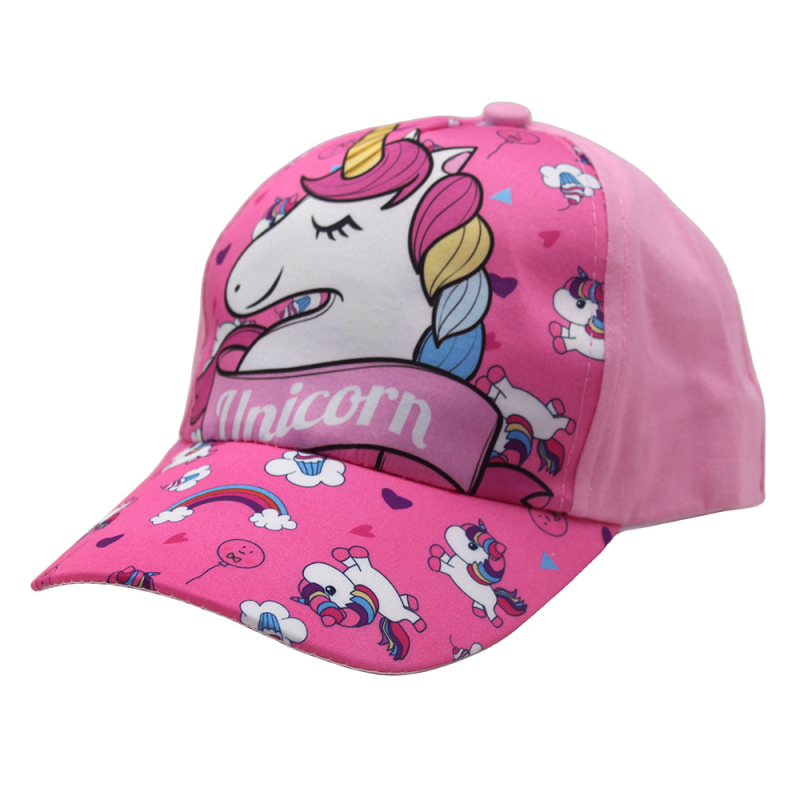 Παιδικό καπέλο μπέιζμπολ με διασυνοριακό σχέδιο μονόκερου για αγόρια και κορίτσια για υπαίθρια ταξίδια, ευέλικτο αντηλιακό καπέλο με κορυφή