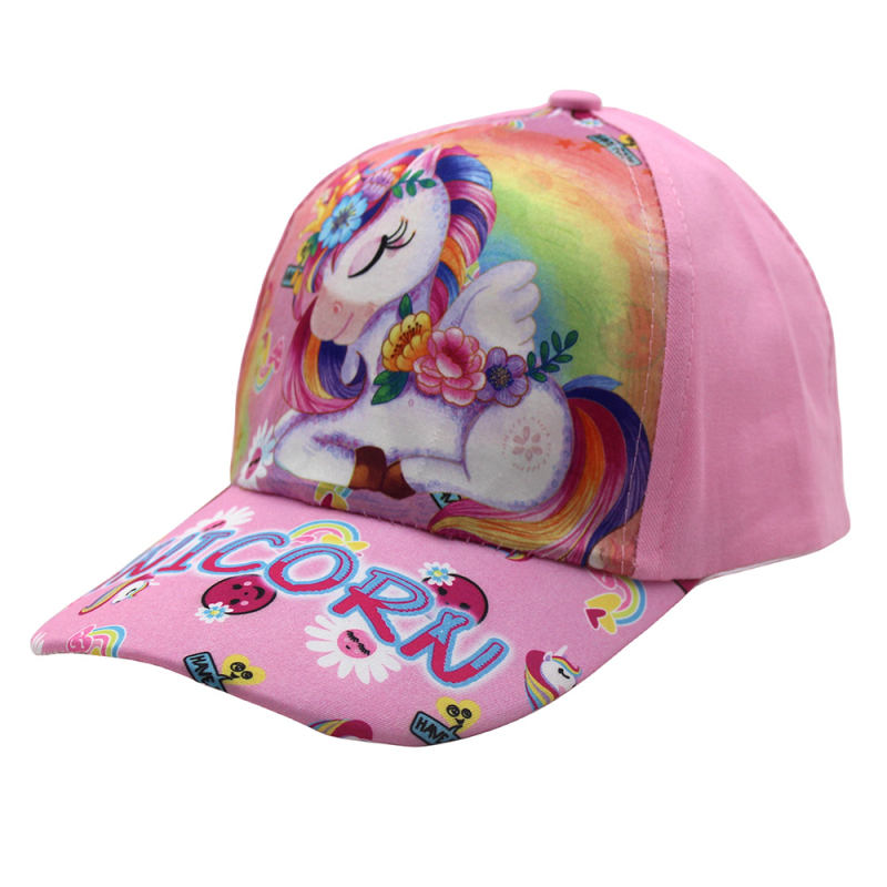 Παιδικό καπέλο μπέιζμπολ με διασυνοριακό σχέδιο μονόκερου για αγόρια και κορίτσια για υπαίθρια ταξίδια, ευέλικτο αντηλιακό καπέλο με κορυφή